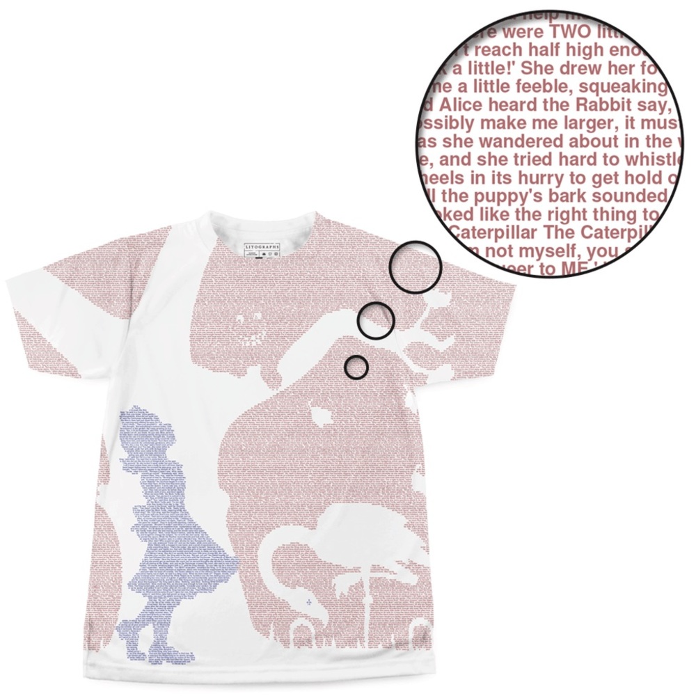 Women’s medium new Alice in Wonderland book shirt